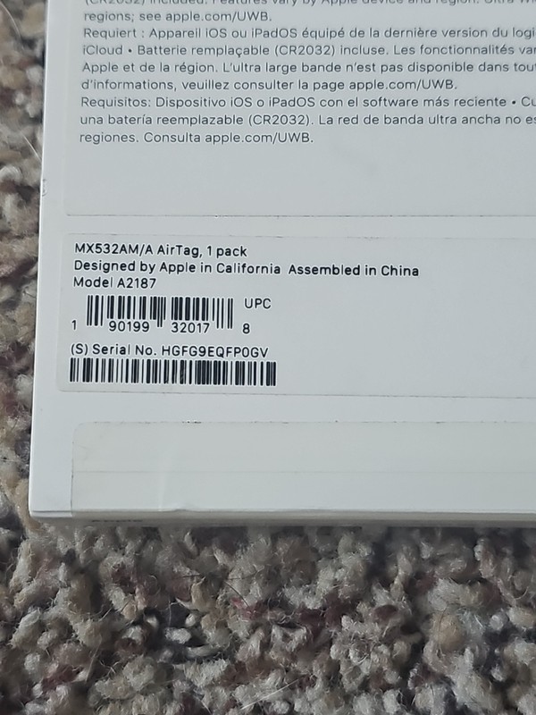 Apple AirTag Tracker - Silver (MX532AM/A) gallery