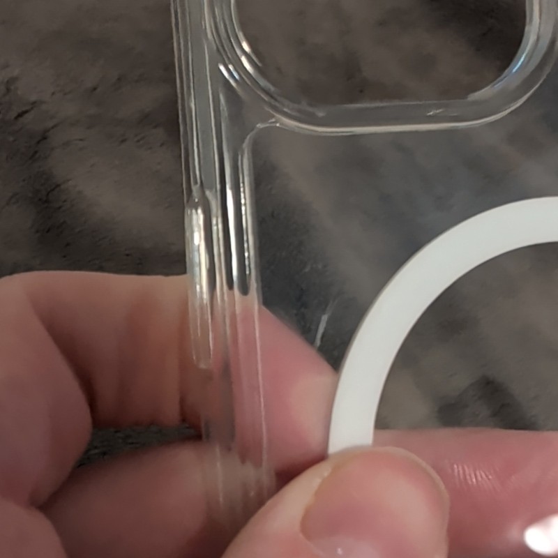 Clear Transparent Magnetic MagSafeStyle Ring Back Case for Apple iPhone 15 14 13 gallery