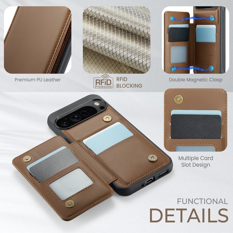 Comfortable Grip PU Leather Case: Durable, Suitable fits Google Pixel 9 Pro XL gallery