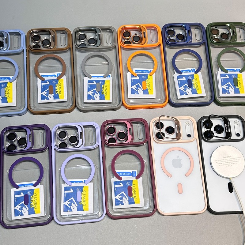 For iPhone 17 Pro Max 16 15 Dustproof Clear Magnetic PC Hard Phone Case Magnetic gallery