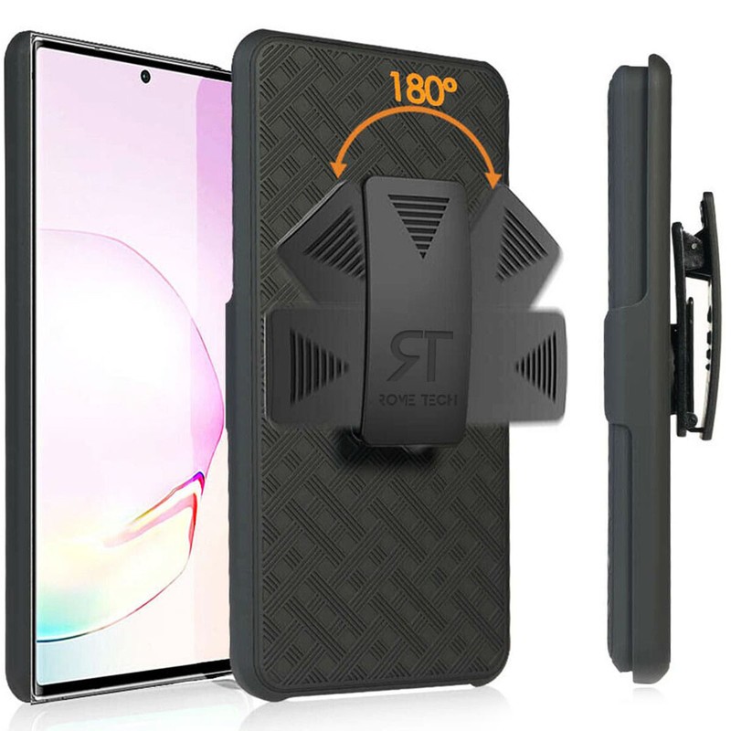 For Galaxy Note20 Ultra 5G Note10+ Lite 5G Holster Belt Clip Phone Hybrid Case