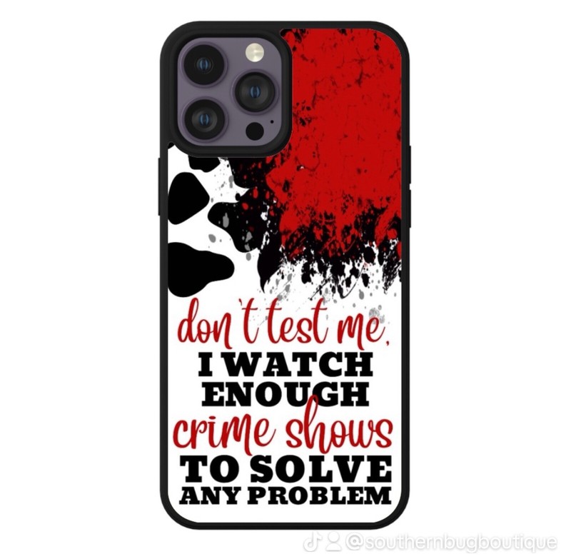Crime Shows Funny Phone Case for iphone Durable shockproof protective gallery