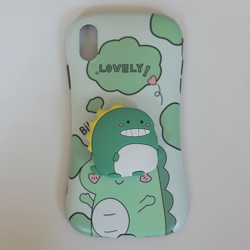 Cute dinosour with socket iPhone Case X, XS, XS MAX,XR,11, 11Pro