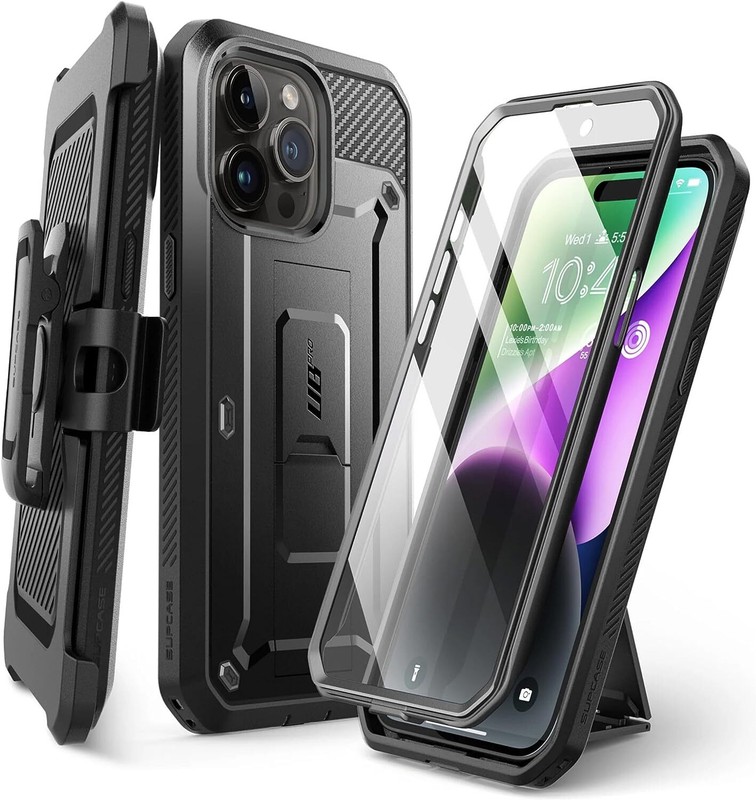 SUPCASE For New iPhone 15 Pro 6.1″ Full Body with Screen Case Rugged Stand Cover