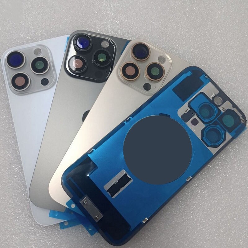 Rear Cover Back Glass Replacement Big Hole Lot For iPhone 14 15 Plus 15 Pro Max gallery
