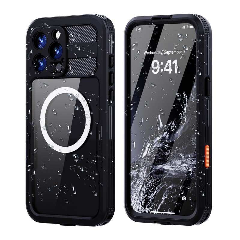 Mangetic Full body Waterproof Shockproof Diving Case For iphone 16 ro Max / Plus