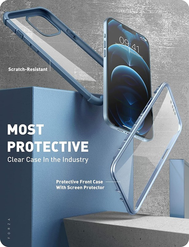For iPhone 13 Pro Max 6.7", Clayco Forza Shockproof Case Full Cover with Screen gallery