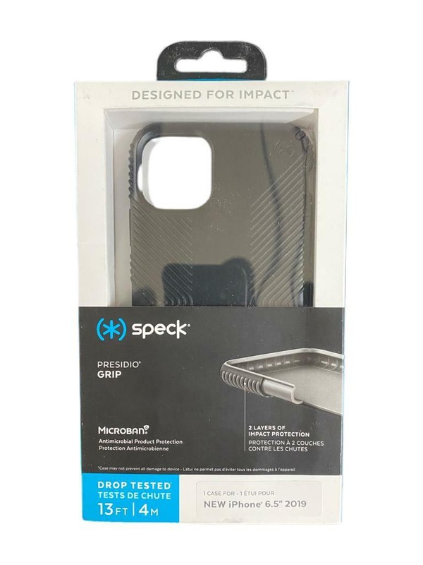 Speck Presidio Grip Case For iPhone 11 PRO MAX ONLY (6.5-INCH) – Black / Black