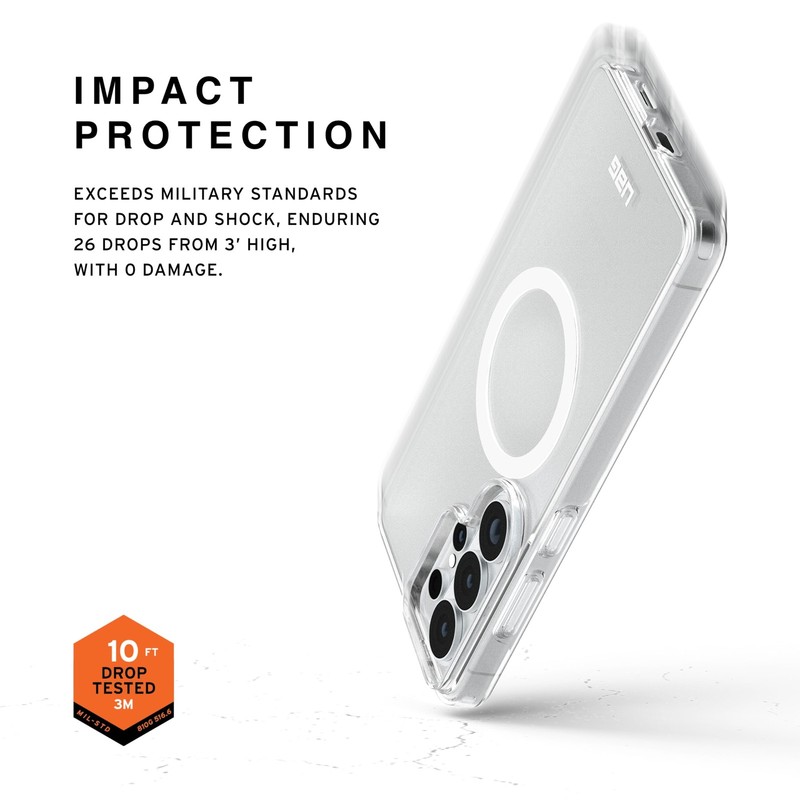 UAG Samsung Galaxy S26 Ultra Case 6.9" Scout Clear - Magnetic Charging Ice/White gallery