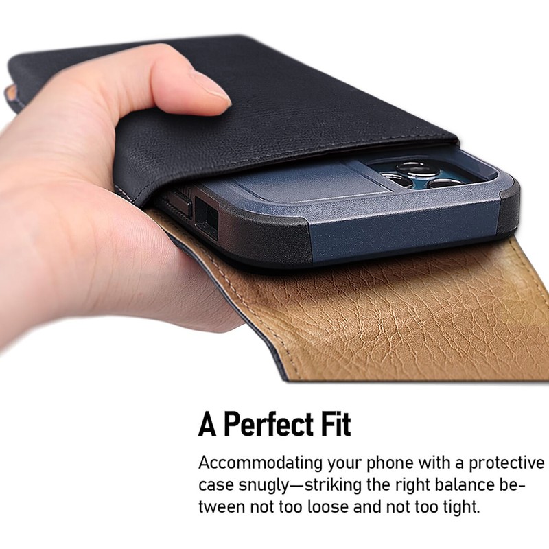 Vertical Leather Belt Clip Belt Loop Pouch Holster Case For Samsung Galaxy Phone gallery