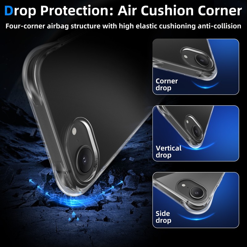 Case For iPhone 17e 17Air Pro Max/ 16e Clear Silicone Soft Slim Shockproof Cover gallery