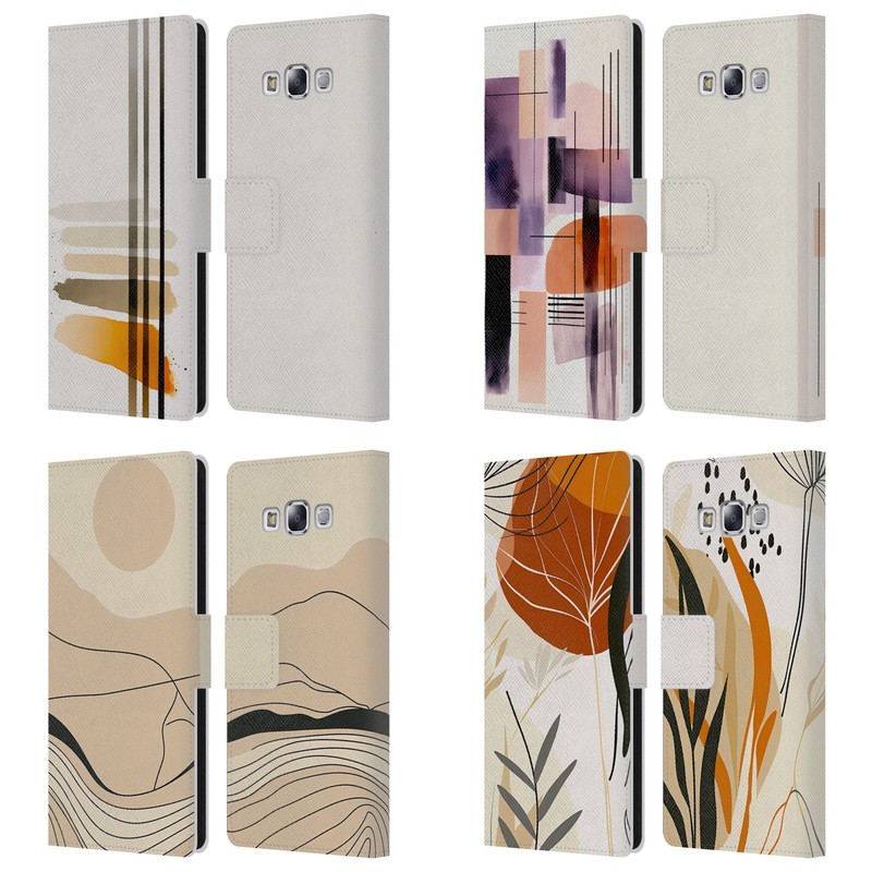 OFFICIAL HAROULITA MINIMALIST ABSTRACT LEATHER BOOK CASE FOR SAMSUNG PHONES 3