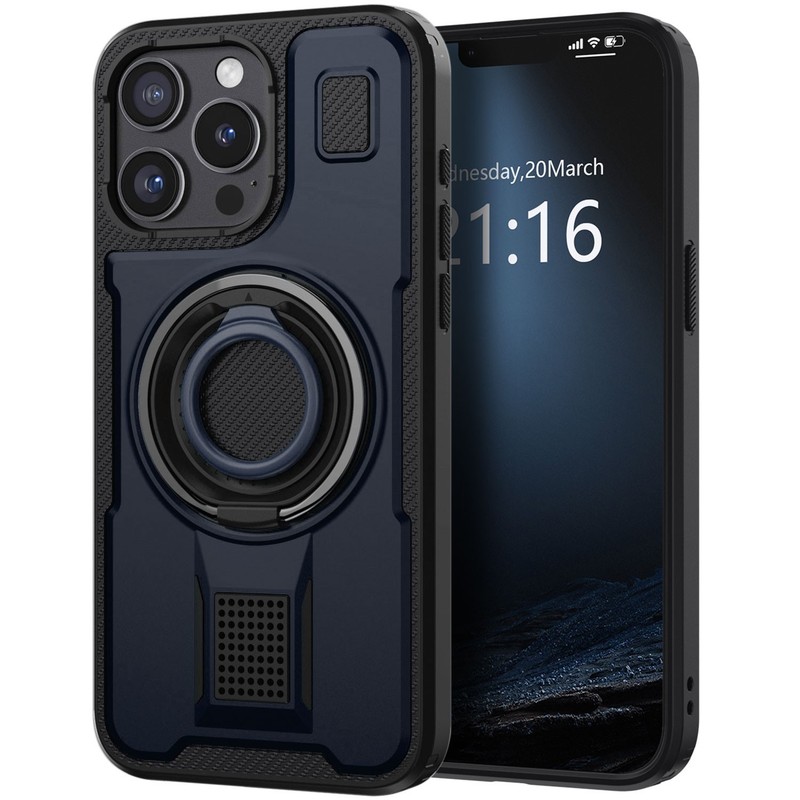 For iPhone 13 Pro Max/13 Pro/13 Rugged Hybrid Protect Case Cover,Ring Kickstand gallery