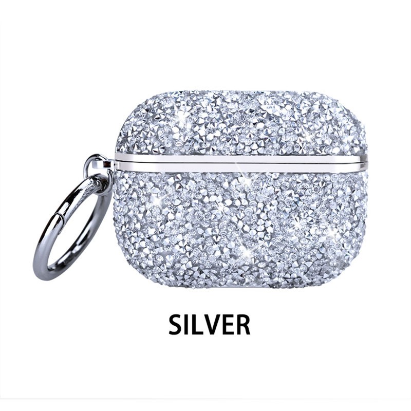 For Apple AirPods Pro 3 2025/AirPods 4th/3rd Gen Diamond Glitter Case+Keychain