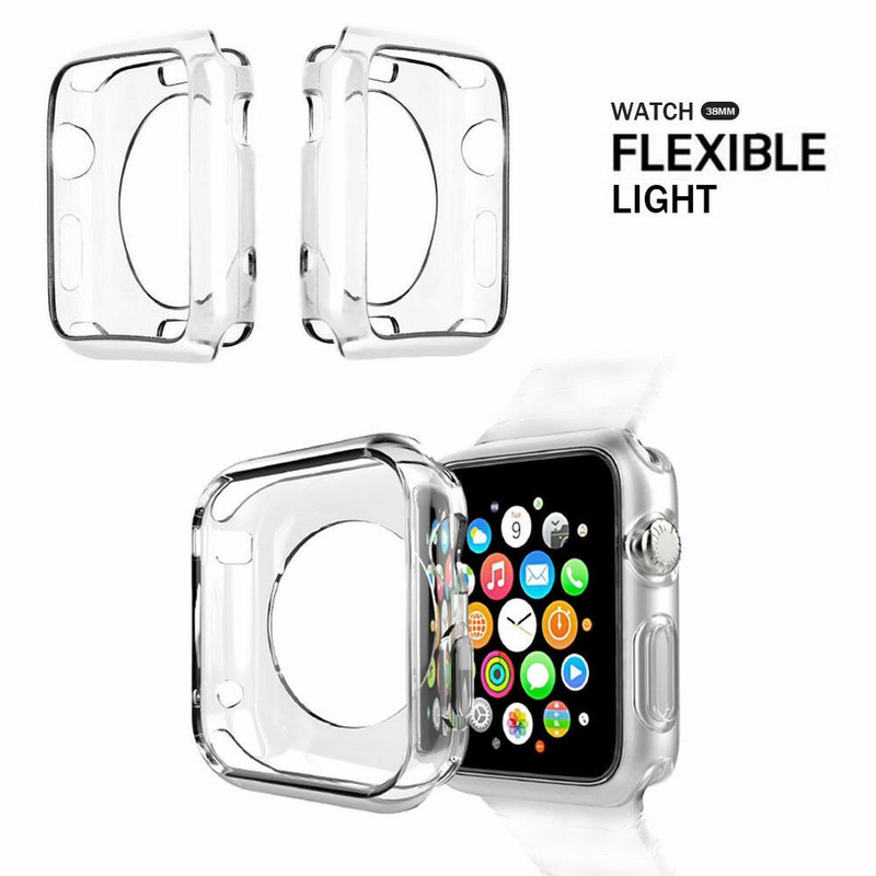 For iWatch Apple Watch Series 4 3 2 1 TPU Protector Full Cover Case 42mm USA gallery