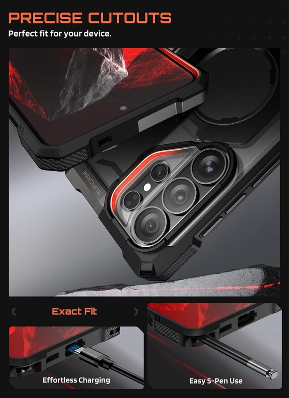For Galaxy S26Ultra /S26+ /S26, SUPCASE Aluminum Alloy Stand Case Magnetic Cover gallery