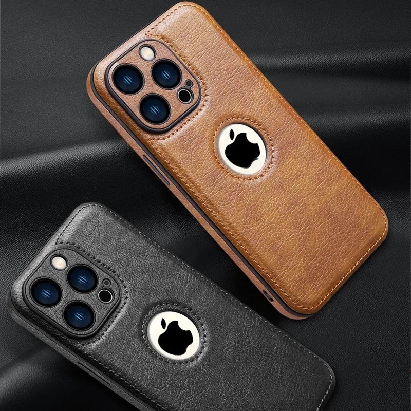 Shockproof Protective Leather Case For iPhone 17 16 15 14 Plus 13 12 11 Pro Max gallery