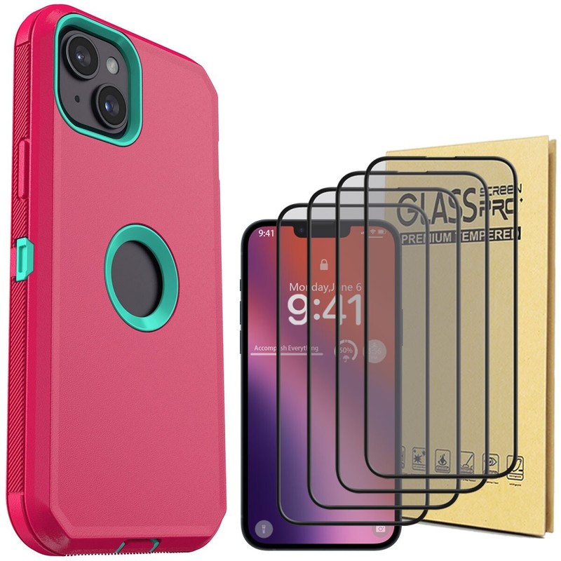 Rugged Case For iPhone 13/13 Pro/13 Pro Max Shockproof Cover / Screen Protector
