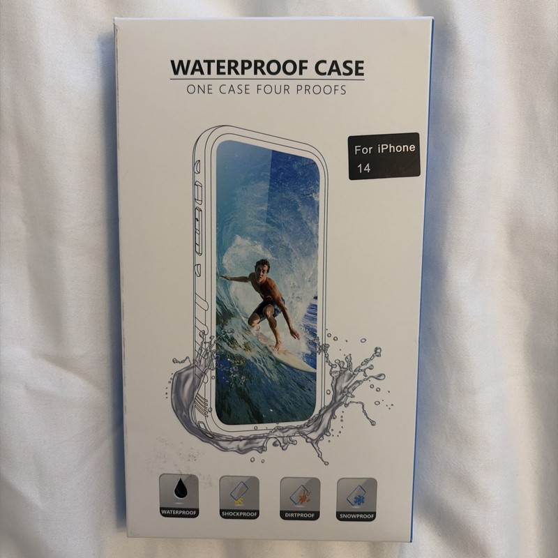 Waterproof Phone Case for iPhone 14 Shockproof Cover Dirtproof Snowproof Blue