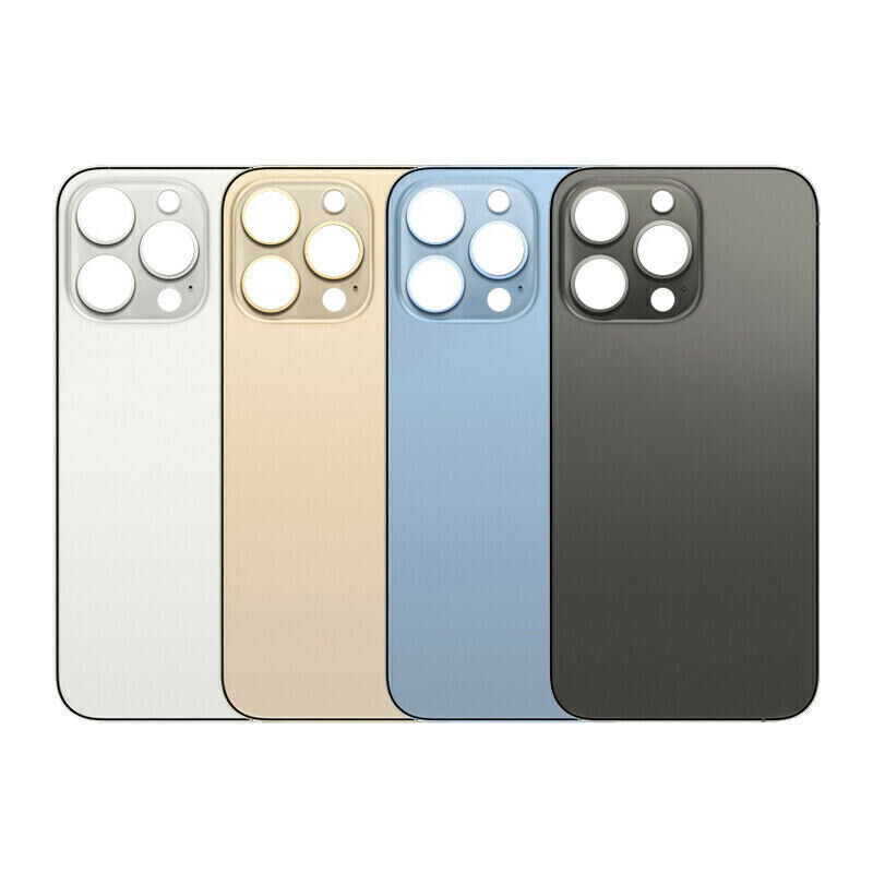 Back Glass replacement Big Hole Logo For iPhone11 12 13 14 15 16e Rear Cover Lot gallery