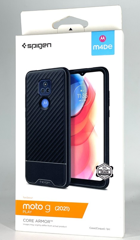 Slim Flexible Case For Moto G Play 2021 – Black