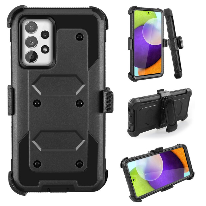 Galaxy A12 A32 A52 4G 5G Case built in Screen Protector Kickstand Heavy Armmor