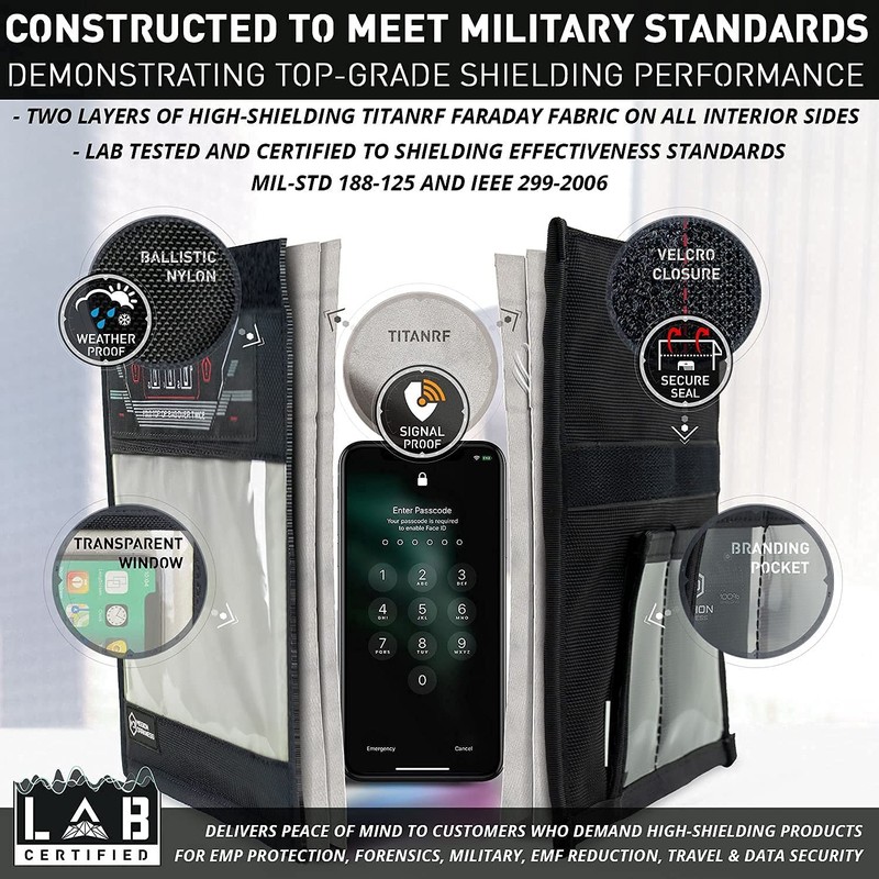 Mission Darkness Window Faraday Bag for Phones // Device Shielding for Law En... gallery