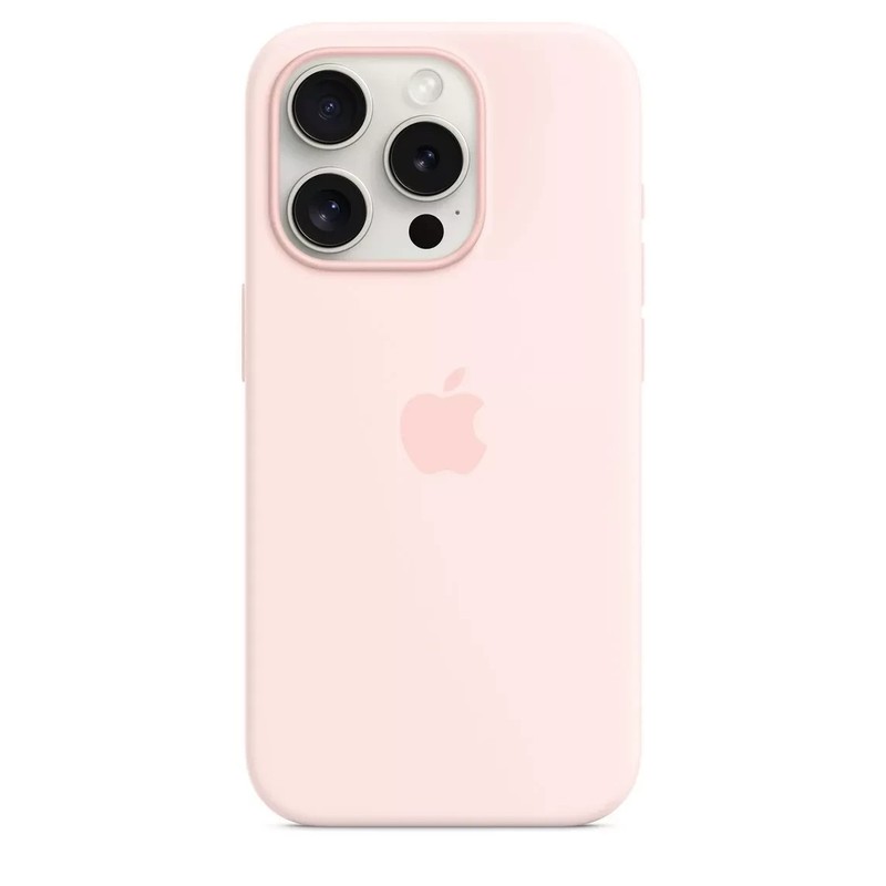 Apple Silicone Case with MagSafe for iPhone 15 – Light Pink MT0U3ZM/A