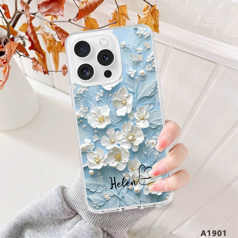 Magnetic Exquisite Flower Custom Cover Phone Case For Apple iPhone Air 17 16 Pro