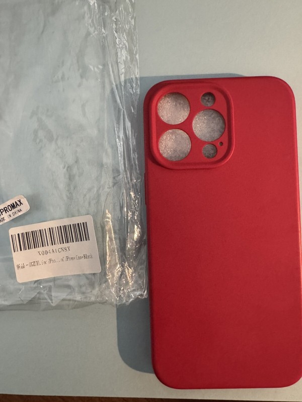 For iPhone 15 Pro Max Slim Case Red Silicone Matte Back Cover Supdeal