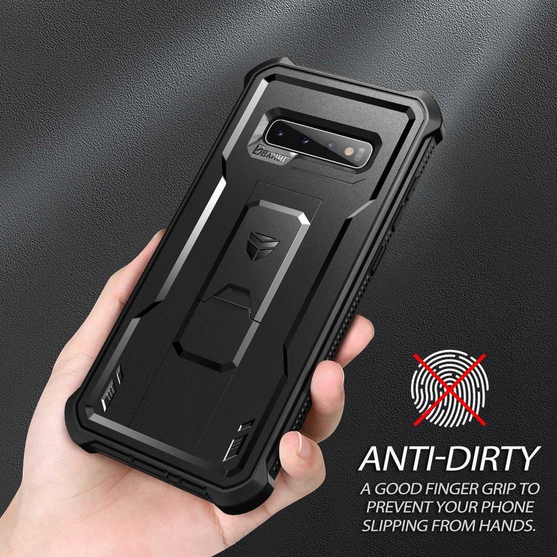Dexnor Full Body Shockproof Case for Samsung Galaxy S10 Plus Built-in Kickstand gallery