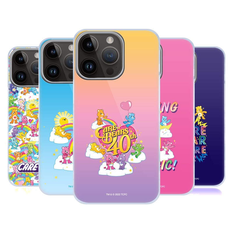 OFFICIAL CARE BEARS 40TH ANNIVERSARY HARD BACK CASE FOR APPLE iPHONE PHONES
