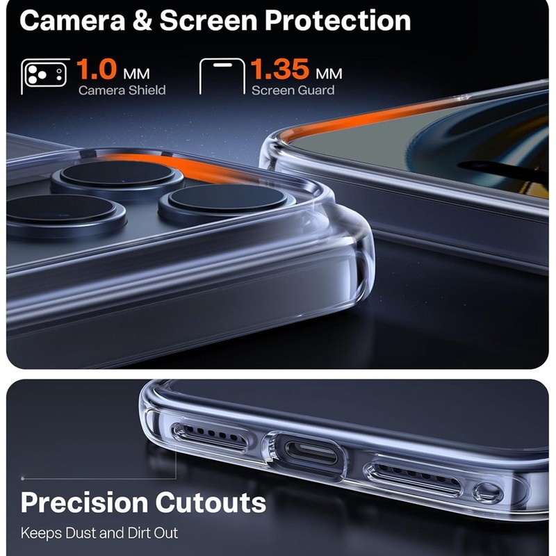 For iPhone 17 Pro Max Case 17 Air Phone Cover Shockproof Rugged Bumper + Screen gallery