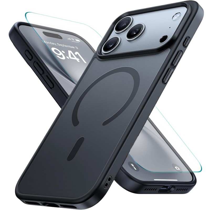 For iPhone 17 Pro Max Case 17 Air Phone Cover Shockproof Rugged + Screen Glass