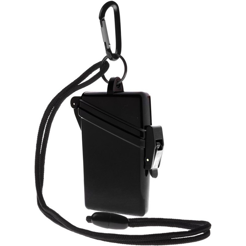 Witz Surfsafe Lightweight Waterproof Sport Case w/ Lanyard & Carabiner - Black gallery