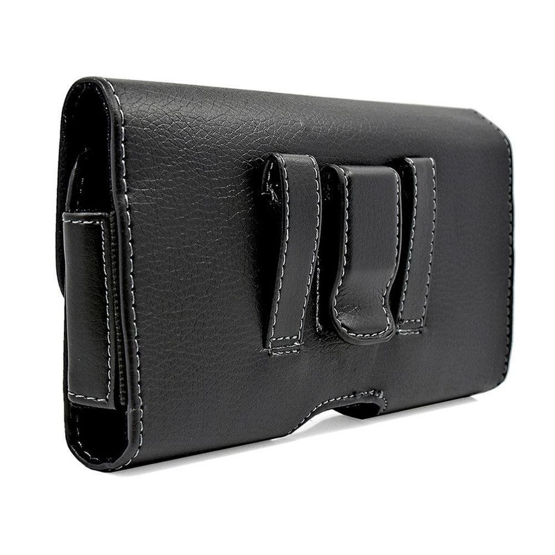 For Motorola Moto G 5G 2025 Leather Belt Clip Horizontal Pouch Holster Case gallery