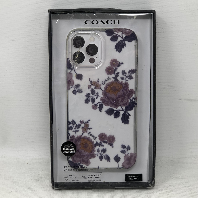 Coach Protective Case for Apple iPhone 12 Pro Max – Floral Purple