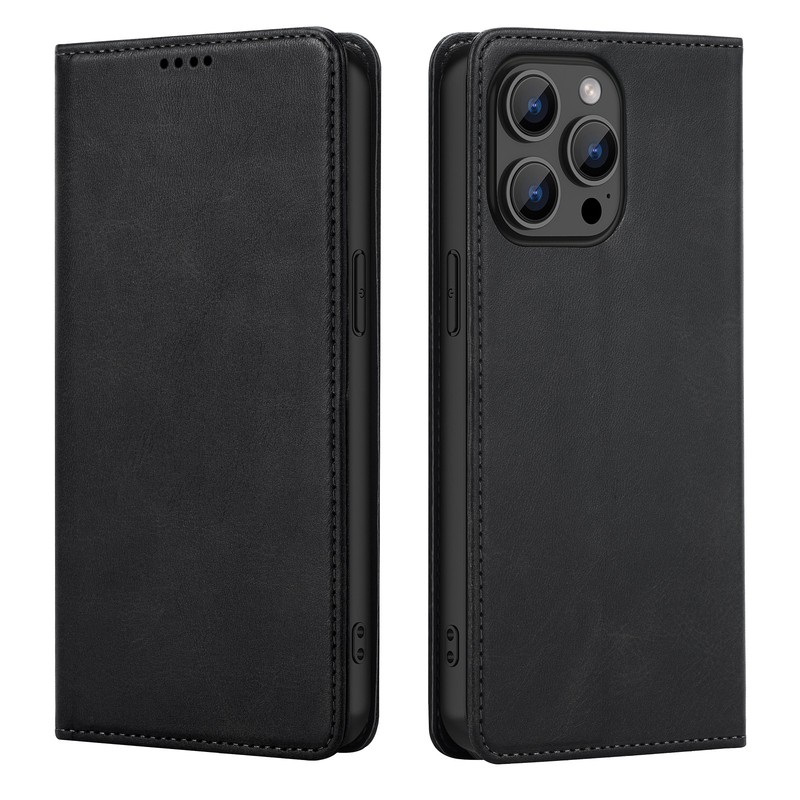 PU Leather Magnetic Flip Stand Wallet Case For iPhone 17 Pro Max 16e 15 14 13 12