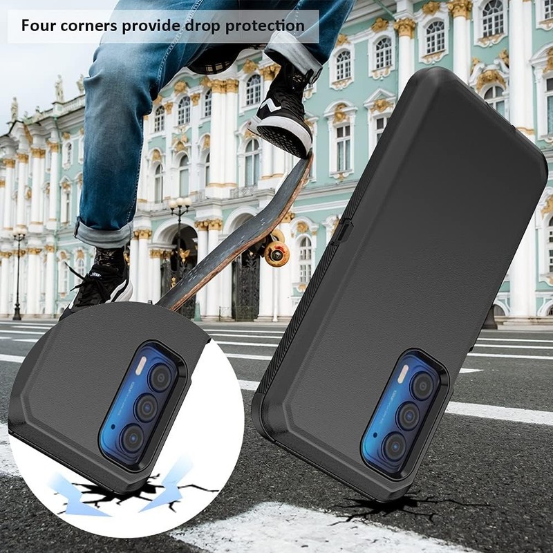Compatible with Motorola Edge 2021/Edge 5G UW 2021 Case,Heavy Duty Rugged Shockp gallery