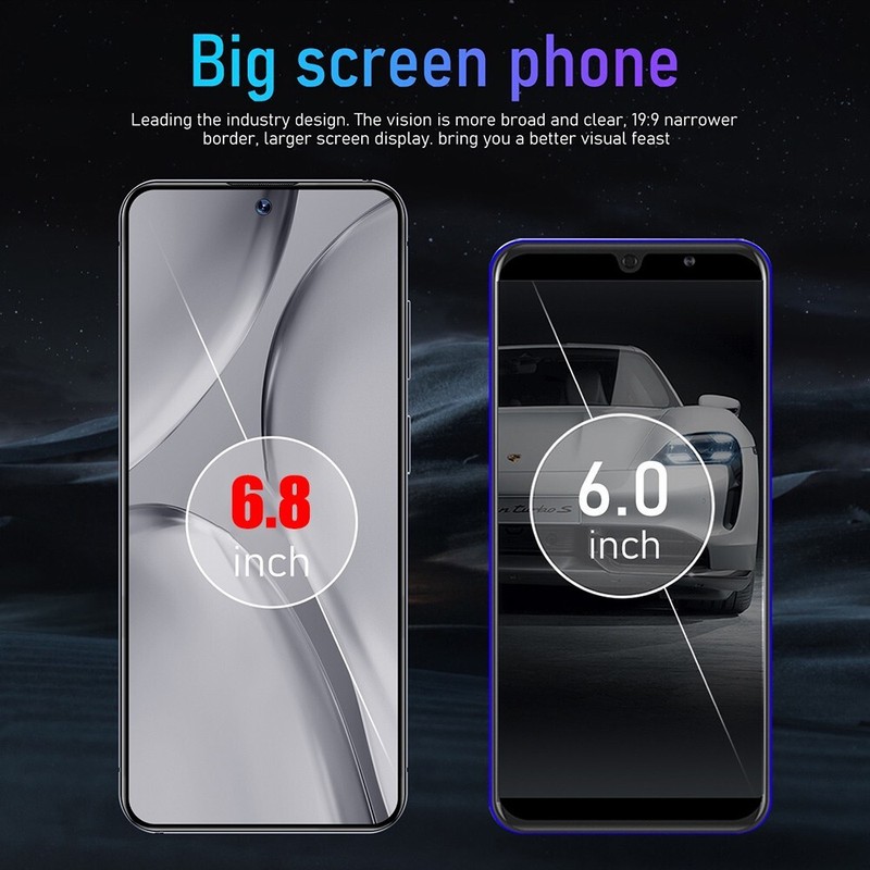 6.8inch 4G Unlocked Smartphone Android 13 Cell Phone Mobile Phone 2GB+32GB Gift gallery