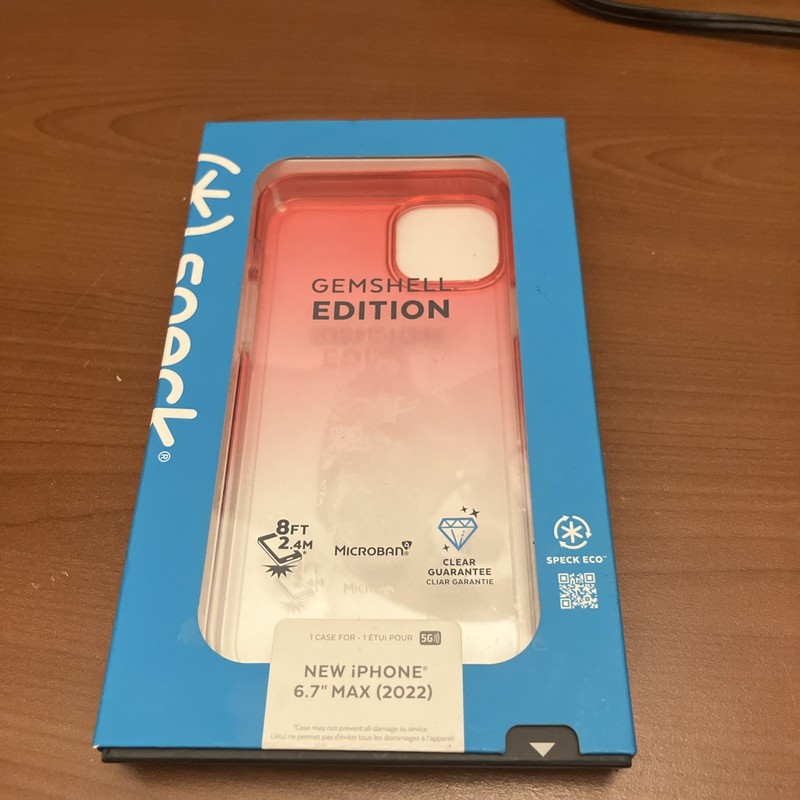 Speck Presidio Perfect-Clear Case – iPhone 14 pro max Digital Pink Fade New