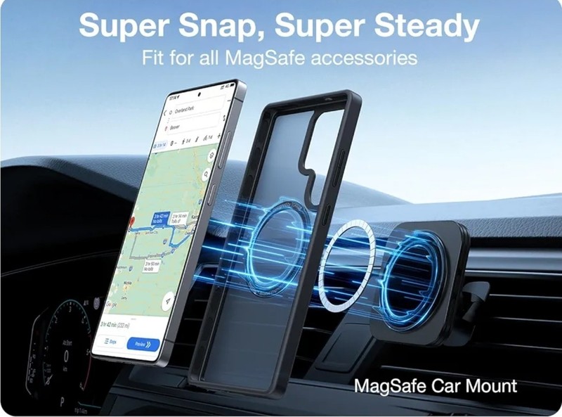 TORRAS Magnetic Shockproof for Samsung Galaxy S25 Ultra Case Fit for MagSafe 4X gallery