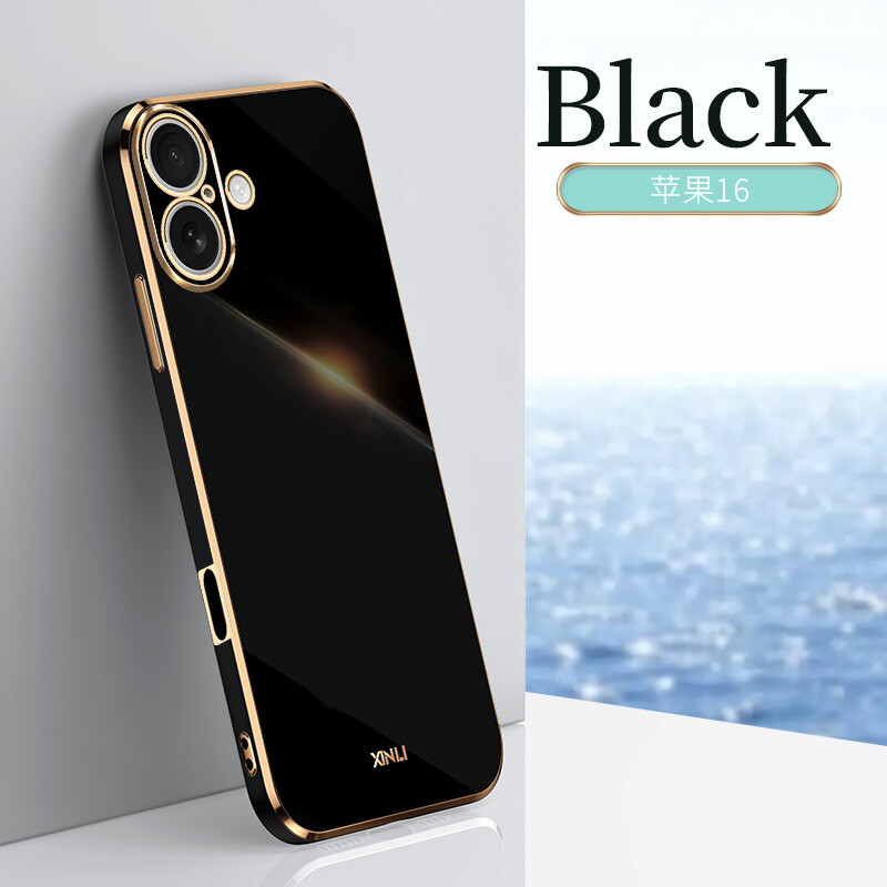 For iPhone 16 15 Pro Max 14 13 12 11 Plating ShockProof Silicone Soft Case Cover