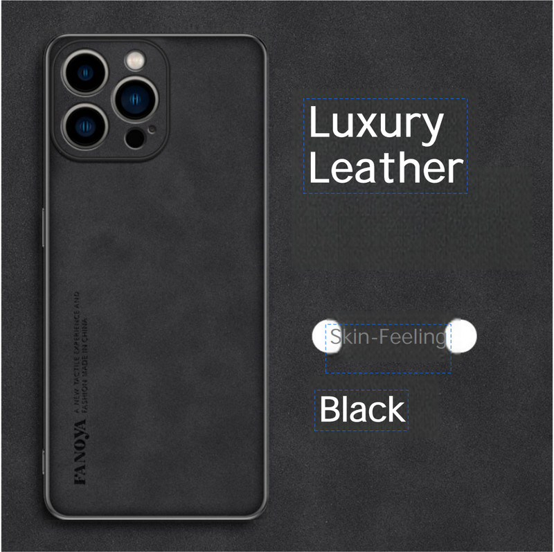 For iPhone 16e 16 15 Pro Max 14 13 12 Luxury Leather Shockproof Case Slim Cover