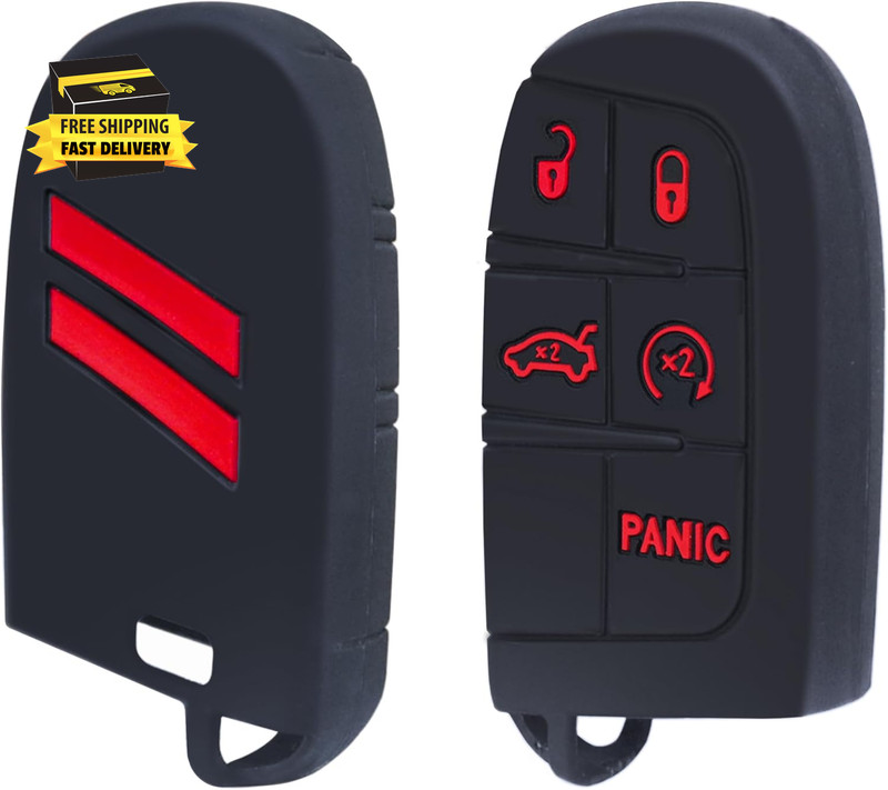 1 Pack Silicone Key Fob Cover Protector for Challenger Charger Durango Journey D