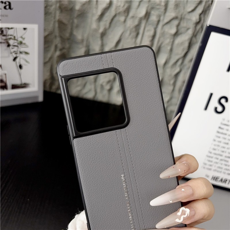 Luxury Fashion Suture pattern Matte PU leather Back Case For Sony Xperia 1 VIII gallery