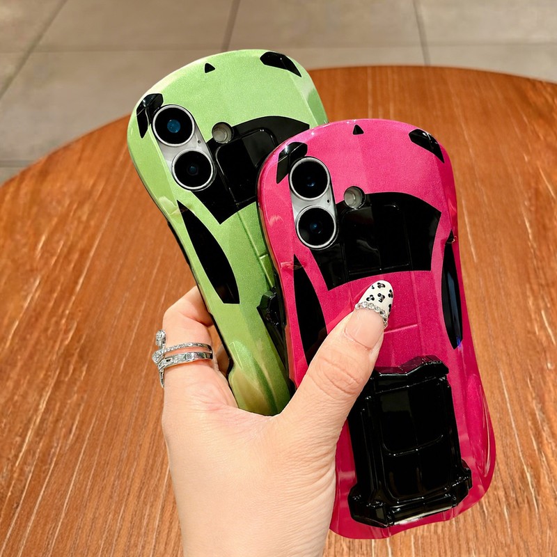 3D Race Sport Car Phone Case With Stand for iPhone 17 16 15 14 13 12 11 Pro Max gallery