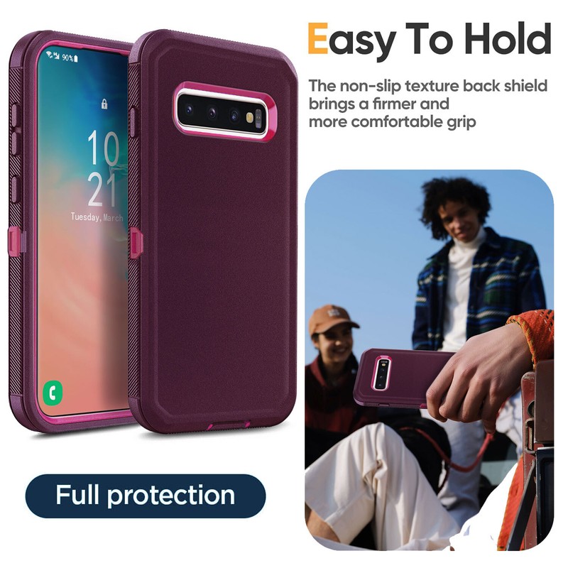 For Samsung Galaxy S10 S20 S21 S22 S23 Phone Case Hard Cover + Screen Protector gallery