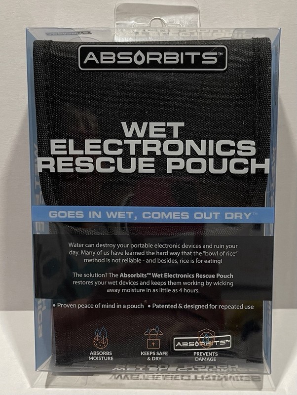 Absorbits Wet Phone/Electronics Rescue Pouch – Cell Phones, AirPods – NEW