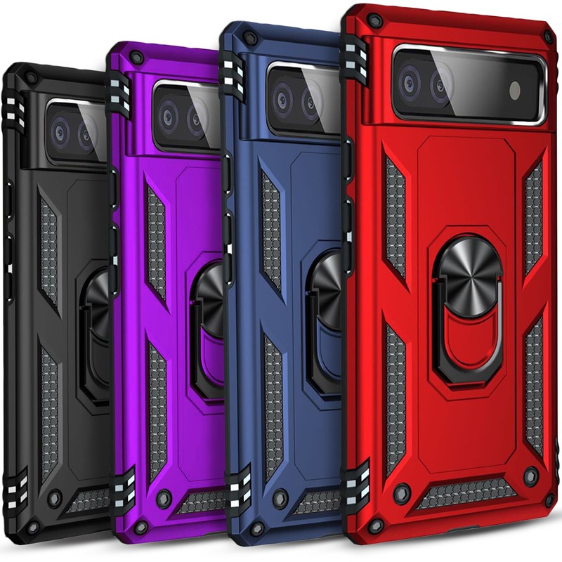 For Google Pixel 8/8 Pro/7A/7 Pro/6A Phone Case Shockproof Cover +Tempered Glass